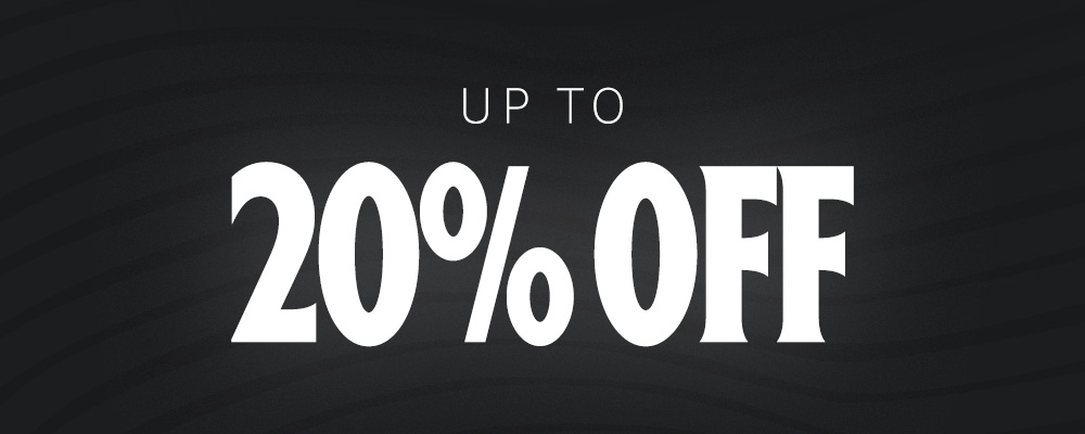 Up to 20% off