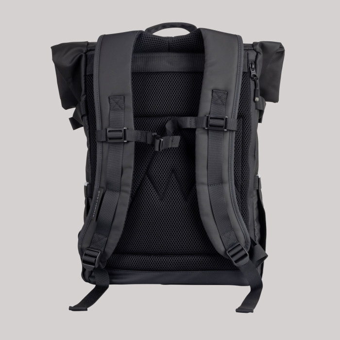 Oxford & Cambridge Black Lined Roll Top Bag