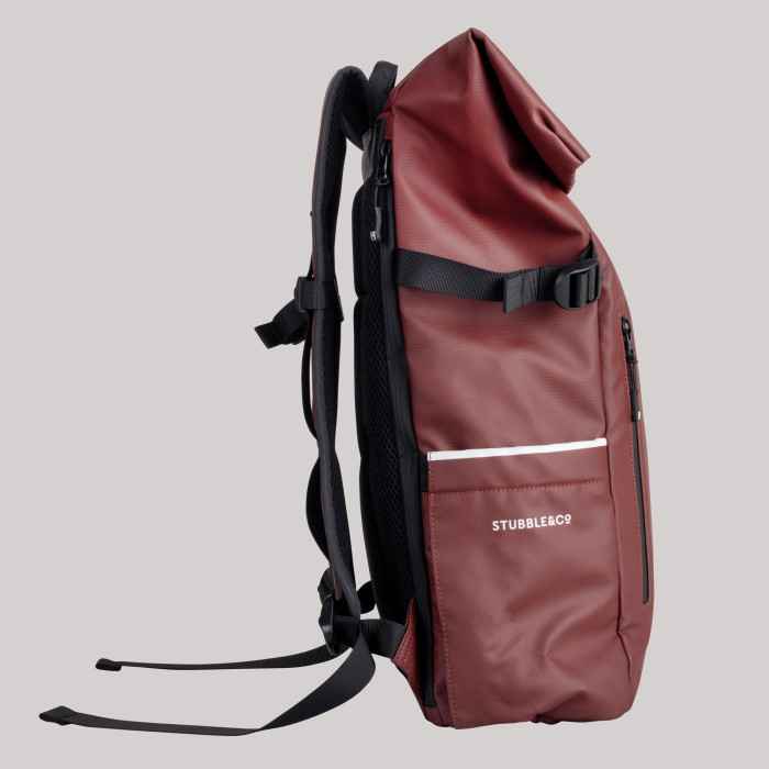 Oxford & Cambridge lined Earth Red Roll Top Bag