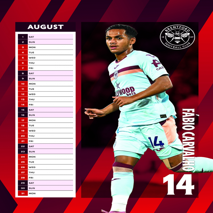 2026 Brentford FC Calendar