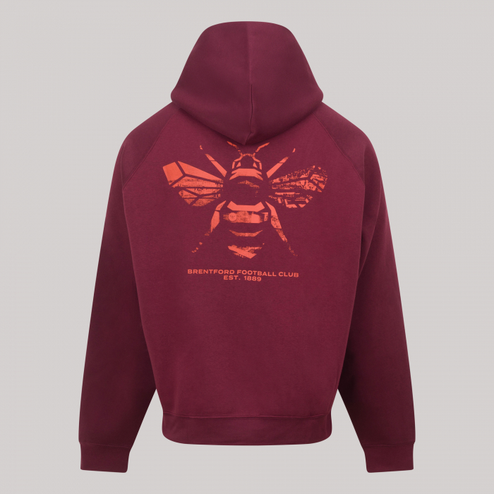 Brentford Oversized Faded Bee Hoody