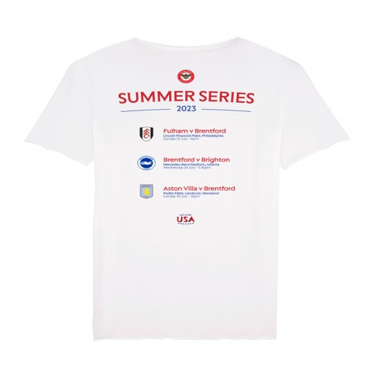 Brentford FC White Red T-Shirt