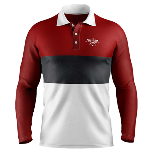 1889 Collection LS Double Stripe Polo