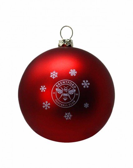 Snowflake Crest Christmas Bauble
