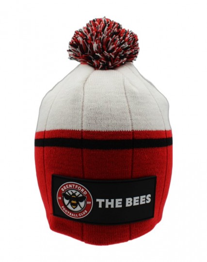 The Bees Ribbed Bobble Beanie