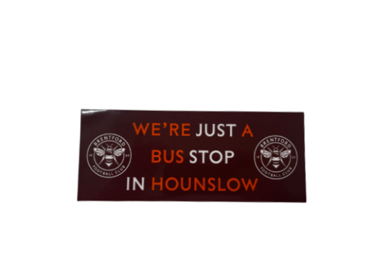 Bus Stop in Hounslow Car Sticker