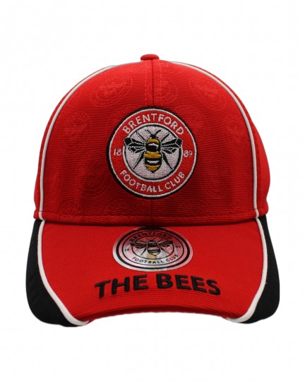 The Bees Debossed Crest Cap Red