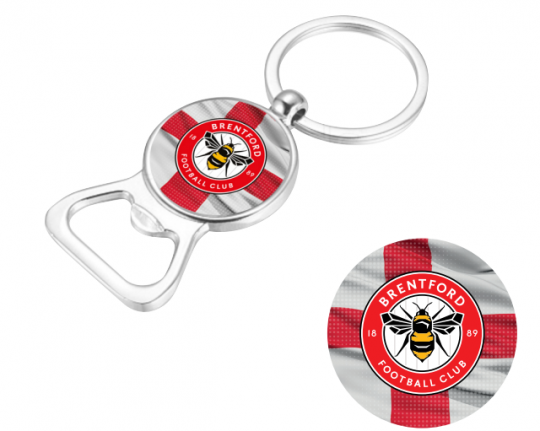 Brentford Club And Country Bottle Opener Keyring