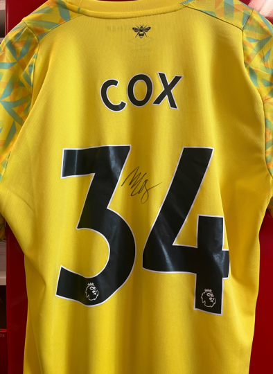 Matthew Cox Signed Match Shirt vs Chelsea