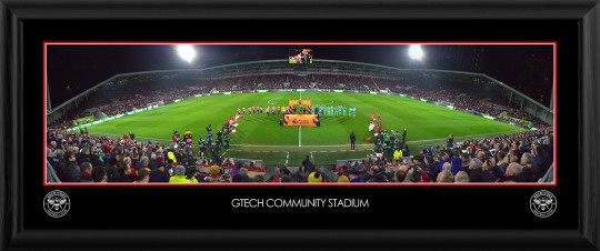 GTECH Community Stadium 30 inch Framed Print