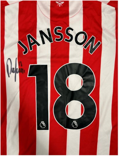 Pontus Jansson Signed 21/23 Home Shirt