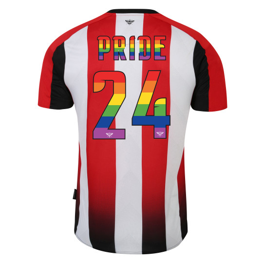 23/25 Brentford Adult Home Shirt Pride 24 Editon