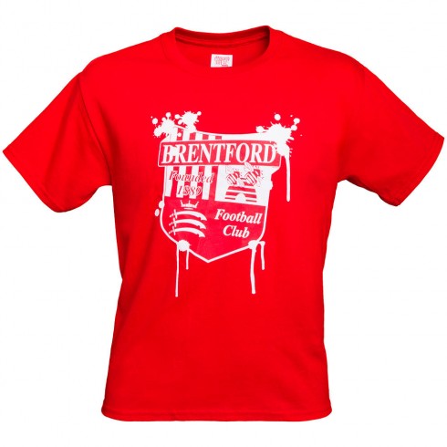 DRIPPING CREST T-SHIRT RED