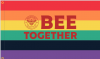 Bee Together Pride  5X3 Flag  