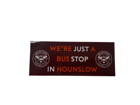 Bus Stop in Hounslow Car Sticker