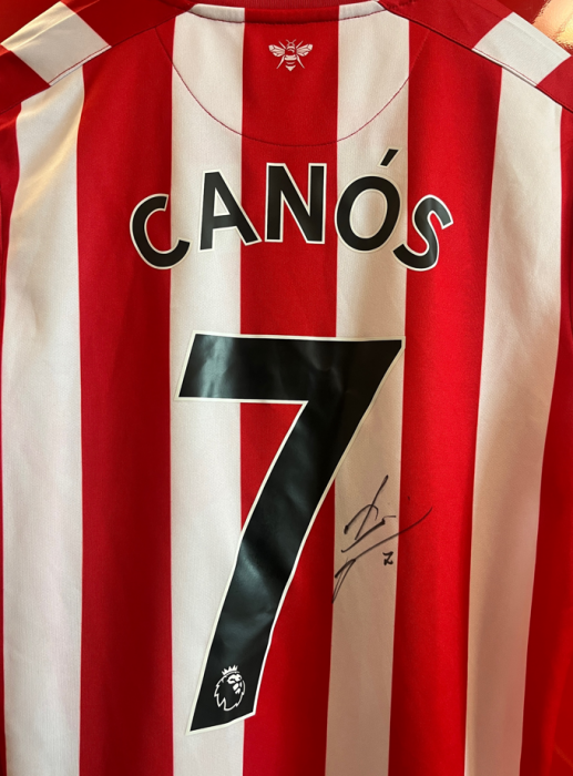 Sergi Canos Signed Match Shirt vs Chelsea