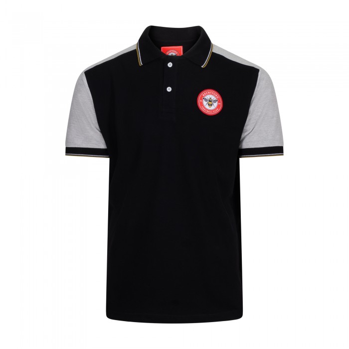 Crest Contrast Striped Polo