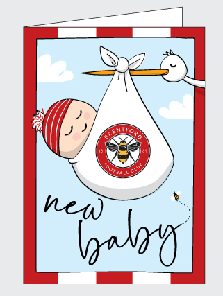Brentford New Baby Boy Card