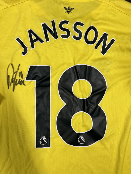 Pontus Jansson Signed 21/22 Away Shirt
