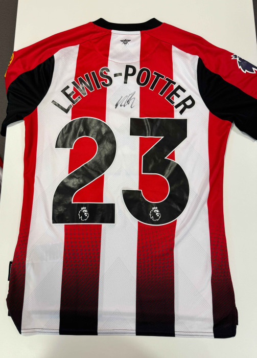 Lewis -Potter Match Worn Signed Shirt v Man City