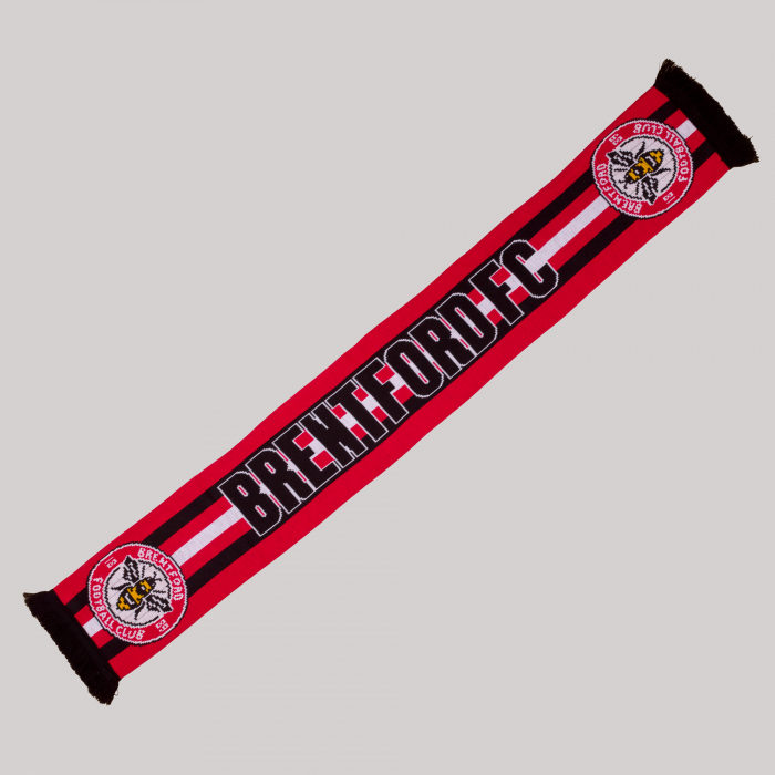 Brentford Double Crest Stripe Scarf