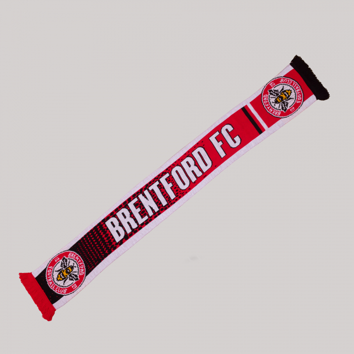 Brentford Double Crest Fade Scarf