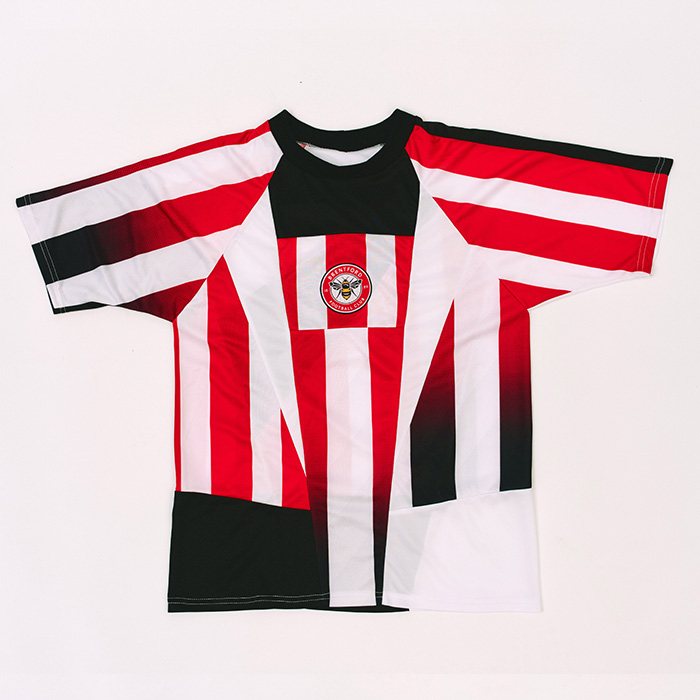 Brentford x Reboot Red & White shirt