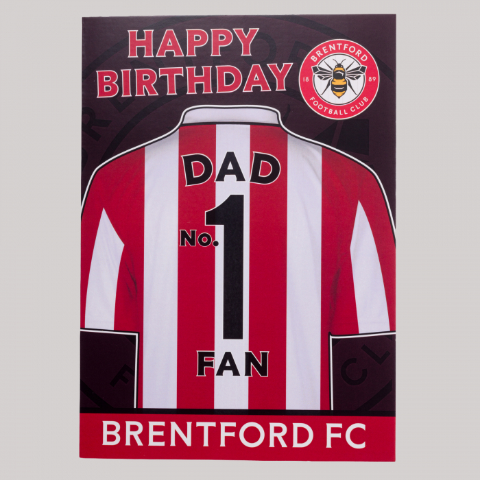 No1 Dad Fan  Birthday Card