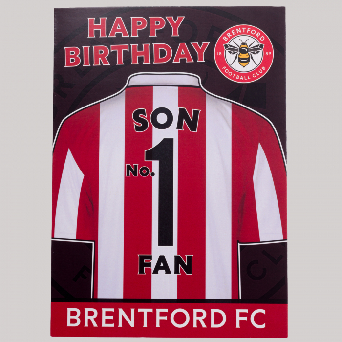No1 Son Fan  Birthday Card