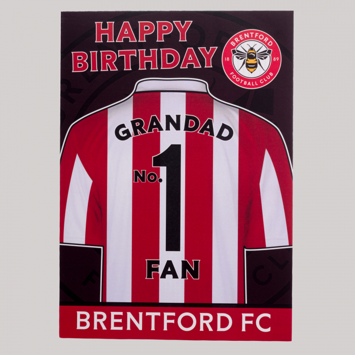 No1 Grandad Fan  Birthday Card