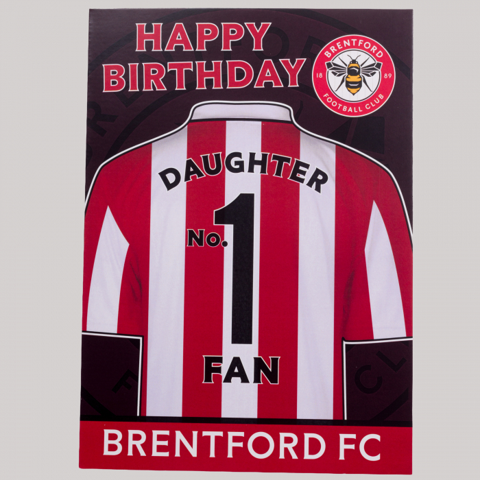 No1 Daughter Fan  Birthday Card